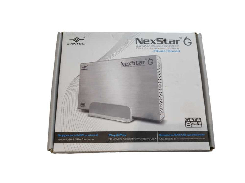 Vantec NexStar 6G 3.5\\" SATA III to USB 3.0 External HDD Enclosure w 4TB SATA  +