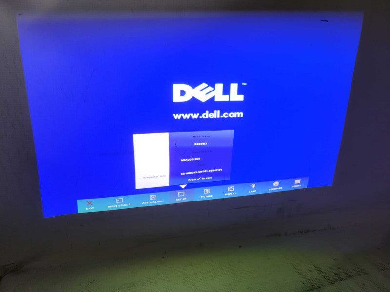 Dell M409WX Mini (HDMI) Projector with Carrying Bag + Remote 1501 Lamp Hour !