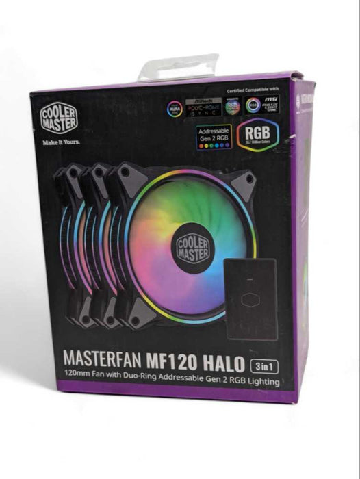 CoolerMaster MasterFan MF120 HALO ARGB Duo-Ring 120mm case fans  -