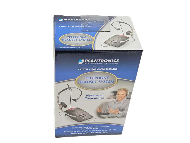 Plantronics phone headset system S11 Noise-cancelling microphone hands free Q_