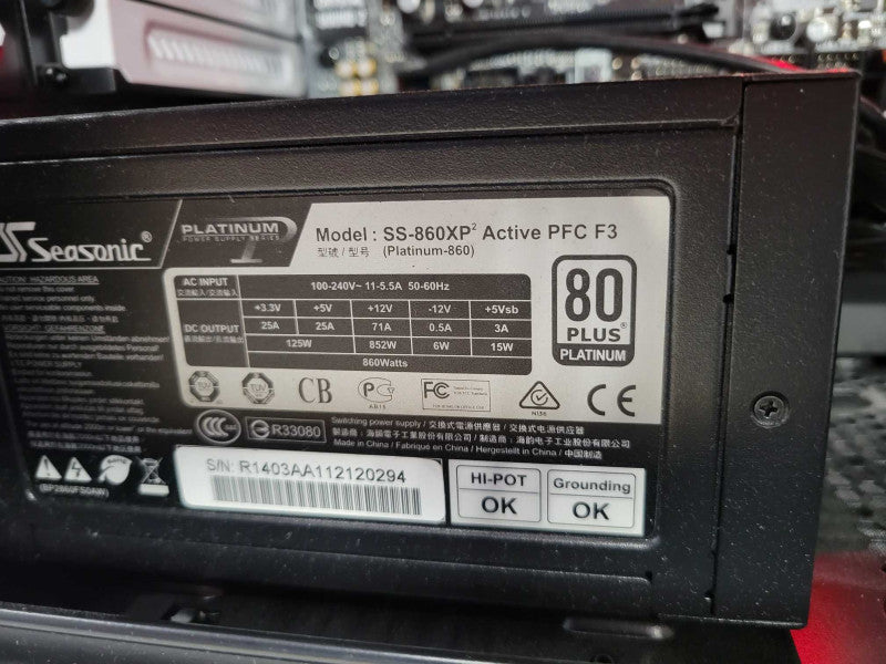 Custom/Asus Tower PC, Core i7-4790 3.6GHz, 32GB RAM, 860W PSU, READ _