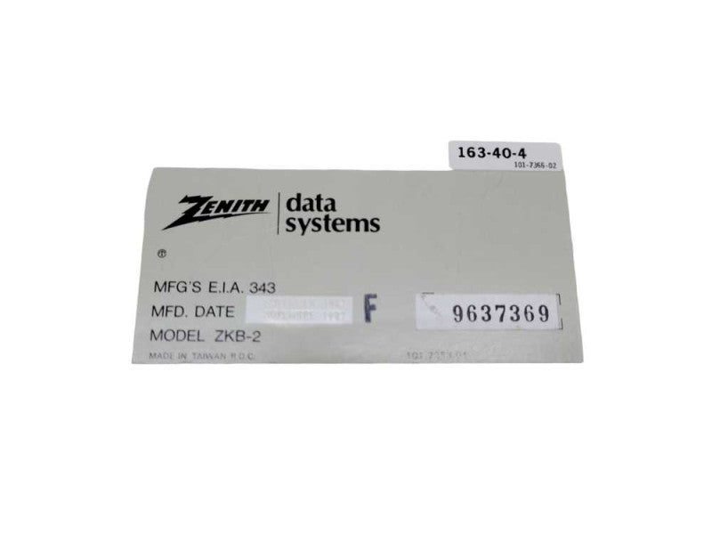 Zenith Data Systems Mechanical Keyboard ZKB-2 Switches AT/XT Mainframe %