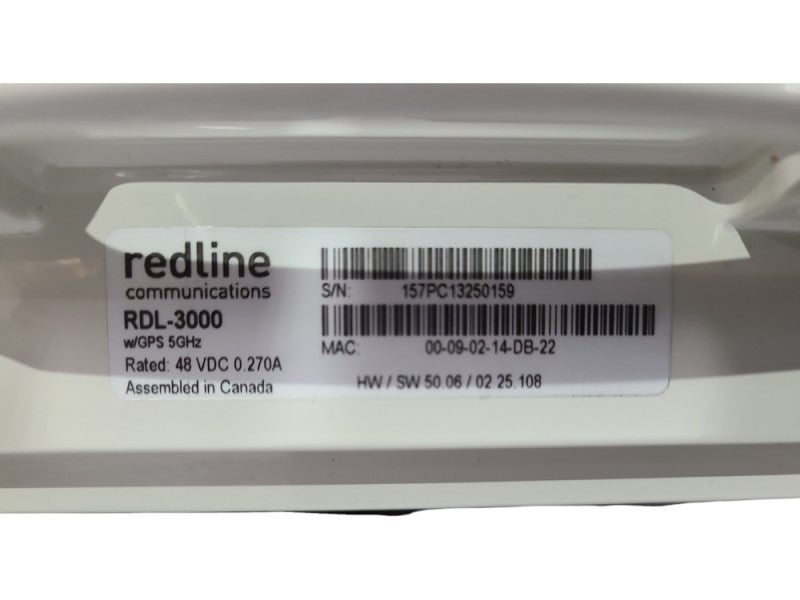 Redline Communications RDL-3000 w/ GPS 5GHz, READ