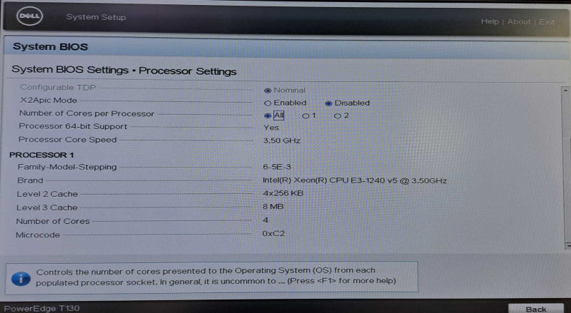 Dell T130 Tower Server | Xeon E3-1240 v5 @3.5GHz 4C, 32GB DDR4, H330, 4x 3.5\\"