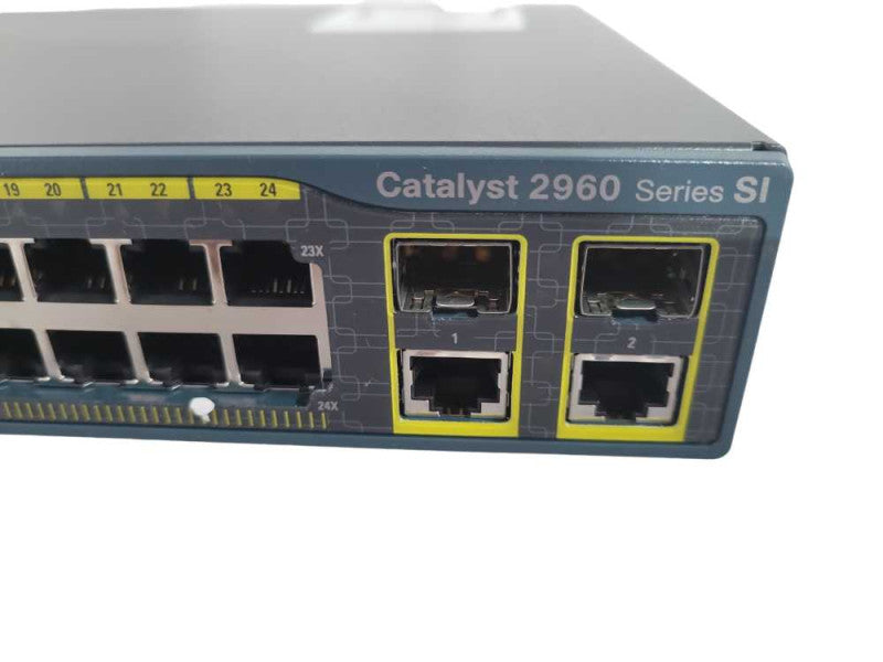 Cisco WS-C2960-24TC-L Catalyst 2960 24 Ethernet Port Network Switch !