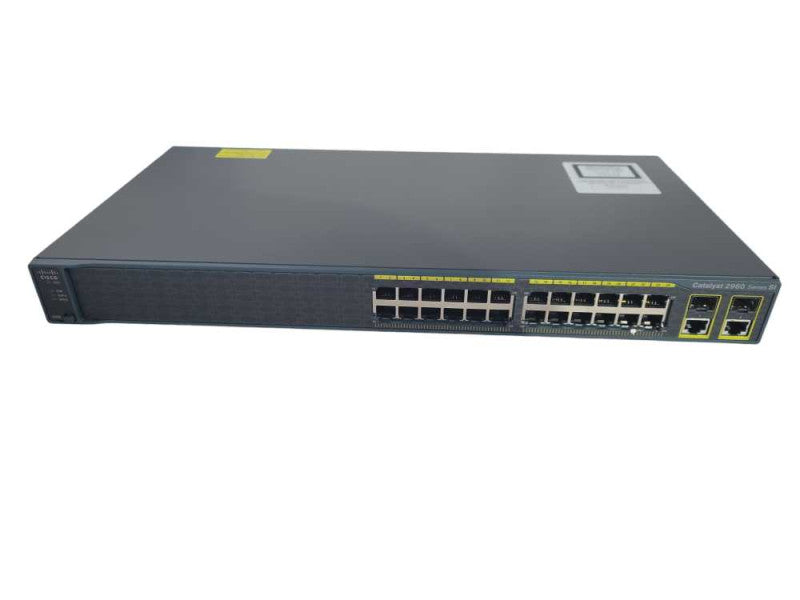 Cisco WS-C2960-24TC-L Catalyst 2960 24 Ethernet Port Network Switch !