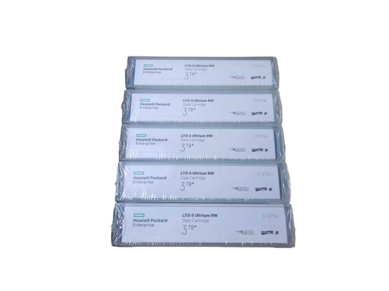 New [5-Pack] - HP C7975A 3TB RW Data Tape Cartridge Ultrium LTO5 Q