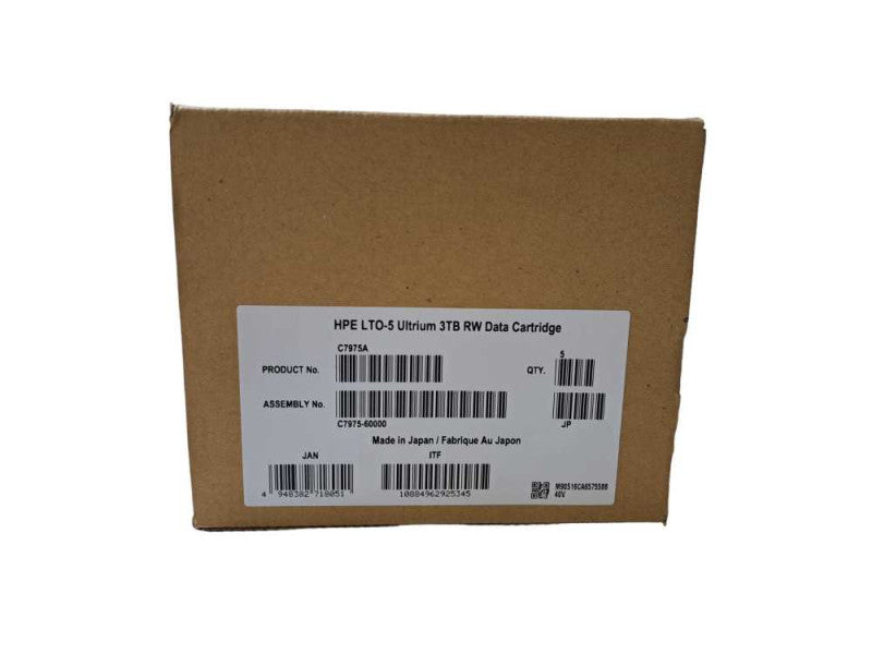 New [5-Pack] - HP C7975A 3TB RW Data Tape Cartridge Ultrium LTO5 Q