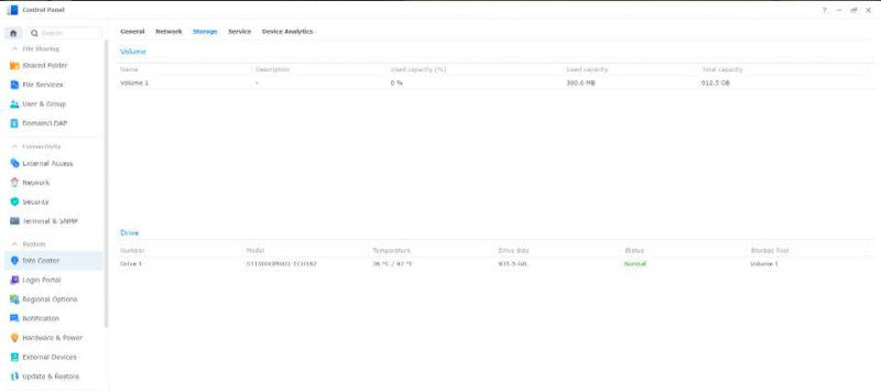 Synology DiskStation DS115J NAS Network Attached Storage w/ 1TB HDD