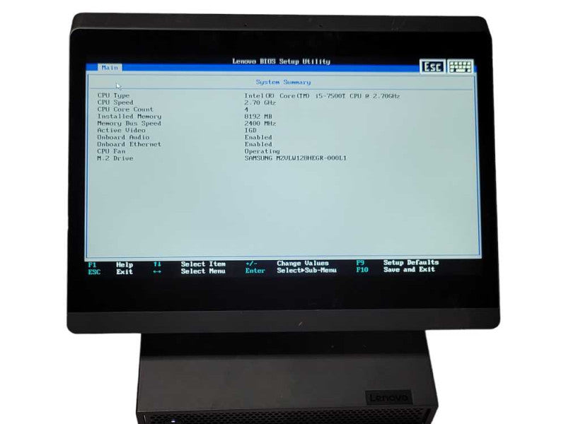 Lenovo ThinkSmart Hub 500, Core I5-7500T 2.7GHz, 8GB RAM, 128GB SSD w/ Power  _