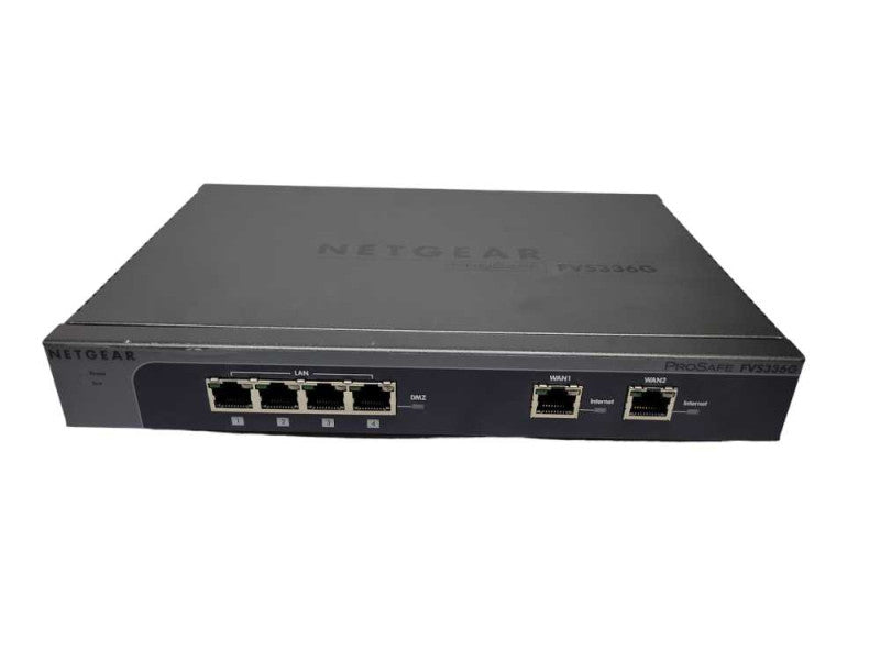 Netgear ProSafe FVS336G v2 4-Port Gigabit Managed Dual WAN SSL VPN Firewall %