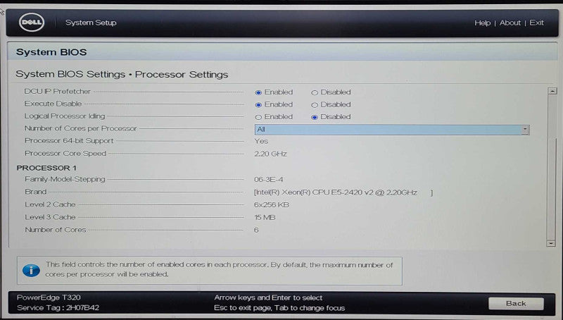 Dell PE T320, Xeon E5-2420 v2 2.20GHz, 32GB RAM, PERC H710, 1x PSU