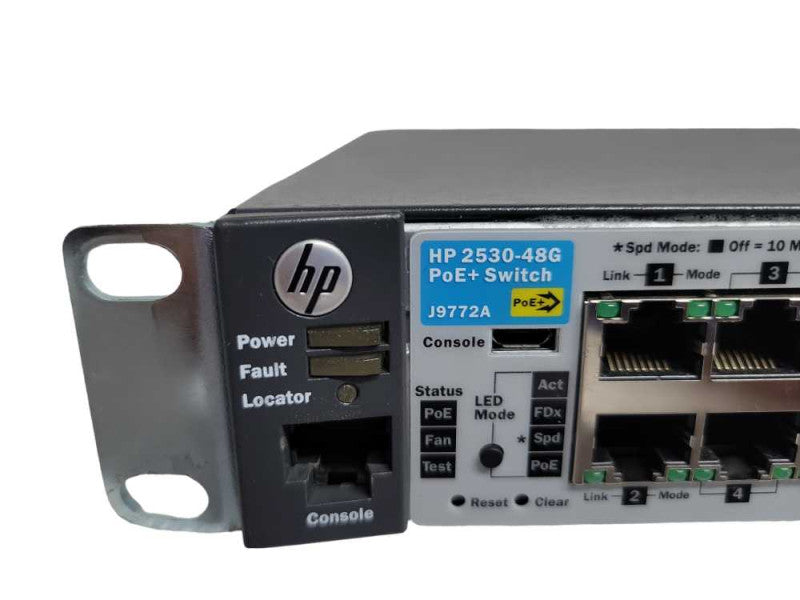 HP 2530-48G PoEP 48 Port Gigabit PoE with 4 X SPF Switch J9772A Q%