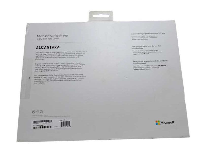NEW | Microsoft Surface Signature Type Cover Alcantara | Grey | Model 1725