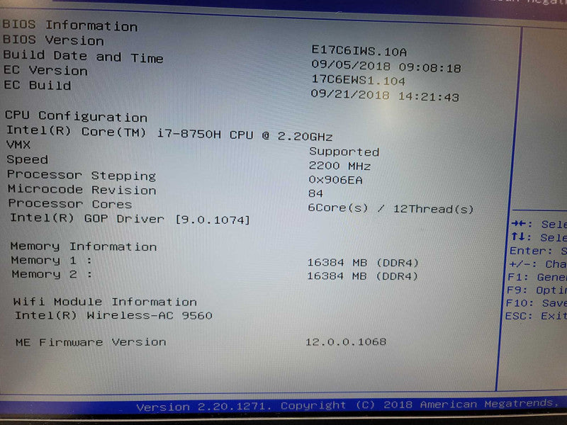 MSI WE73 8SJ i7-8750H| 32GB DDR4| NO HD| Quadro P2000| FOR PARTS/ REPAIR  Î²
