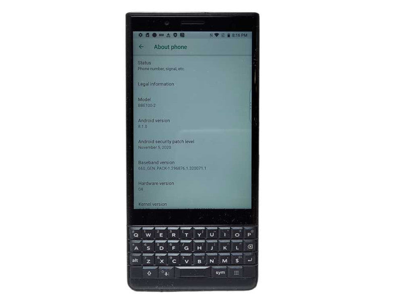 BlackBerry KEY2 LE (BBE100-2) 32GB READ $