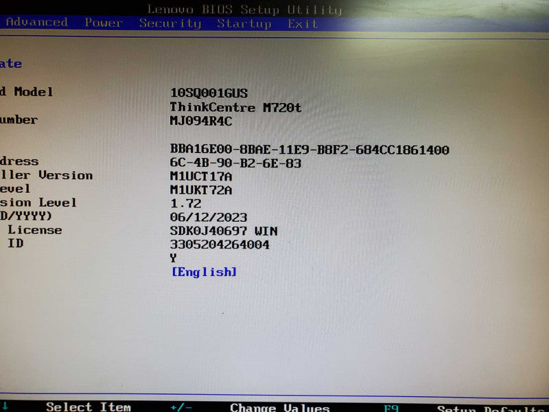 Lenovo ThinkCentre M720t Tower Desktop i5-8400  8GB RAM NO HDD @
