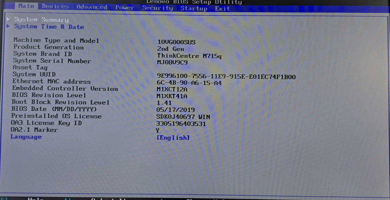 Lenovo M715q USFF | Ryzen 5 Pro 2400GE @ 3.2GHz 8GB DDR4 256GB NVMe + 90W AC