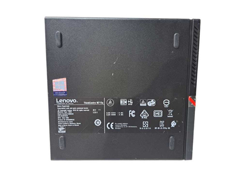 Lenovo M715q USFF | Ryzen 5 Pro 2400GE @ 3.2GHz 8GB DDR4 256GB NVMe + 90W AC