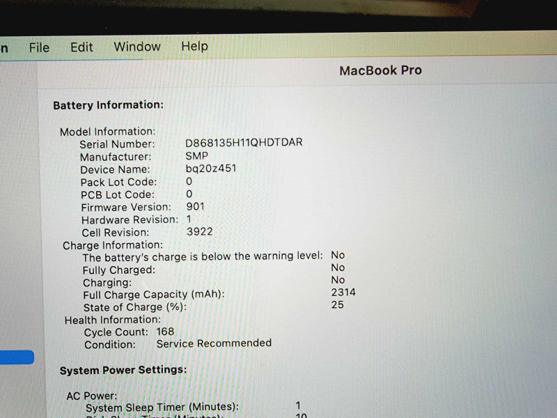 Apple Macbook Pro 2017 13\\" Core i5-7267U @ 3.1GHz 8GB DDR3 250GB SSD (