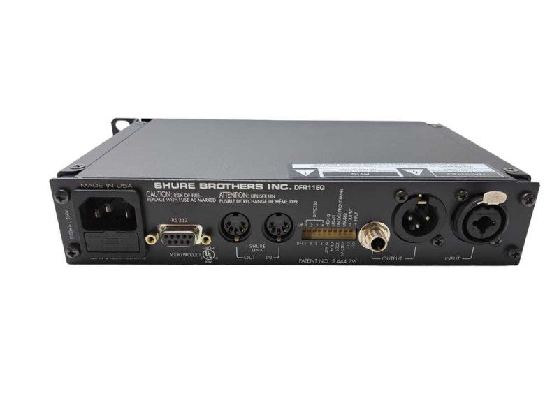 Shure DFR11EQ Half Rack 1U Digital EQ Feedback Reducer Equalizer *READ*