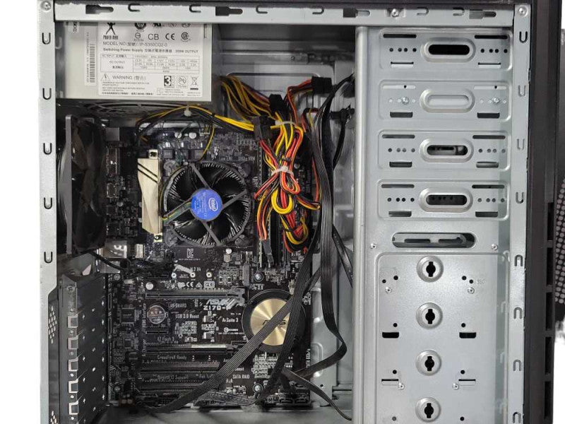 Custom/Asus Tower PC, Core I7-6700 3.4GHz, 16GB DDR4, No HDD, 350W PSU _