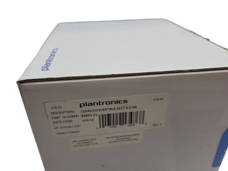 Plantronics CS540 Headset - PN 84693-01 &