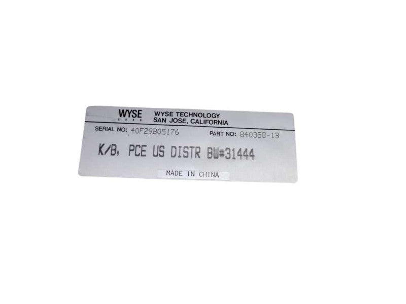 Wyse 840358-01 Mechanical Terminal Keyboard %