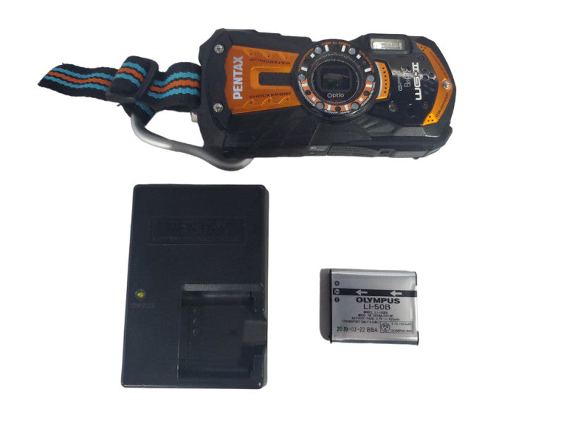Pentax Optio WG-2 16.0 Rugged Camera (Water/Cold Weather/Shock/Crush Proof) |
