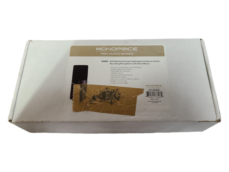 Monoprice Large Diaphragm Condenser Microphone, 600800, READ