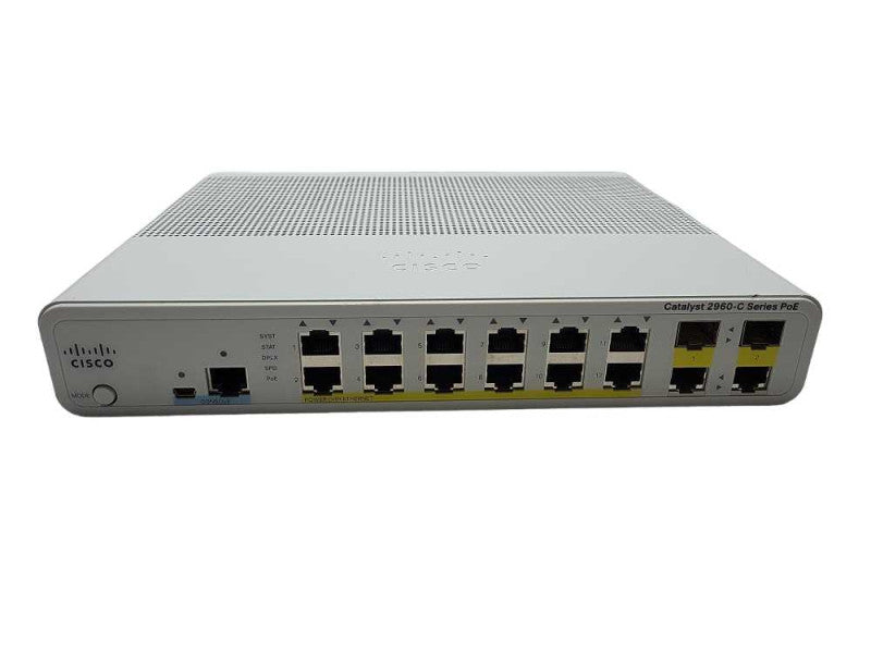 Cisco Catalyst 2960-C Series POE 12 Ports Network Switch WS-C2960C-12PC-L Q$