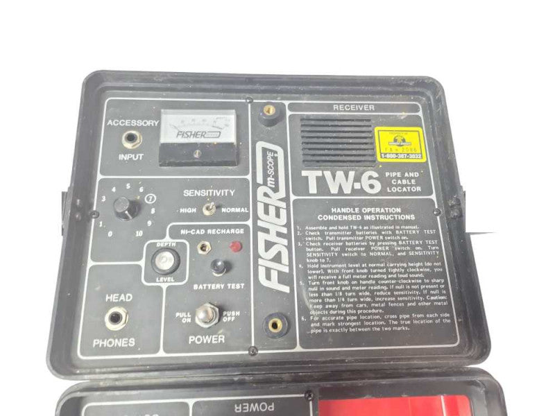Fisher TW-6 Pipe And Cable Locator, READ Q_