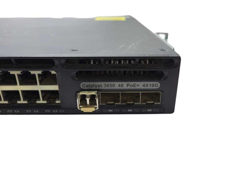 Cisco WS-C3650-48FQ-S Catalyst 3650 48 PoE Switch 4 x 10g Uplink $
