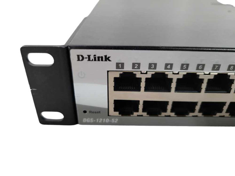 D-Link DGS-1210-52 Ethernet 48-Port Gigabit Smart Rackmount Network Switch !