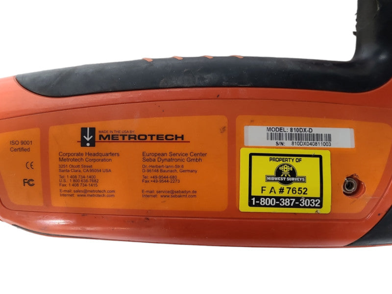 Metrotech 810DX Cable Locator, READ