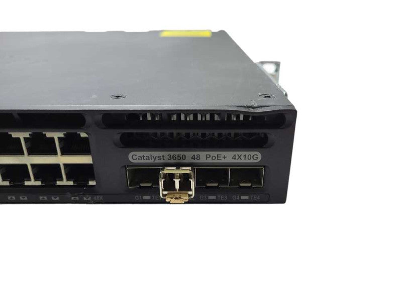 Cisco WS-C3650-48FQ-S Catalyst 3650 48 PoE Switch 4 x 10g Uplink READ $