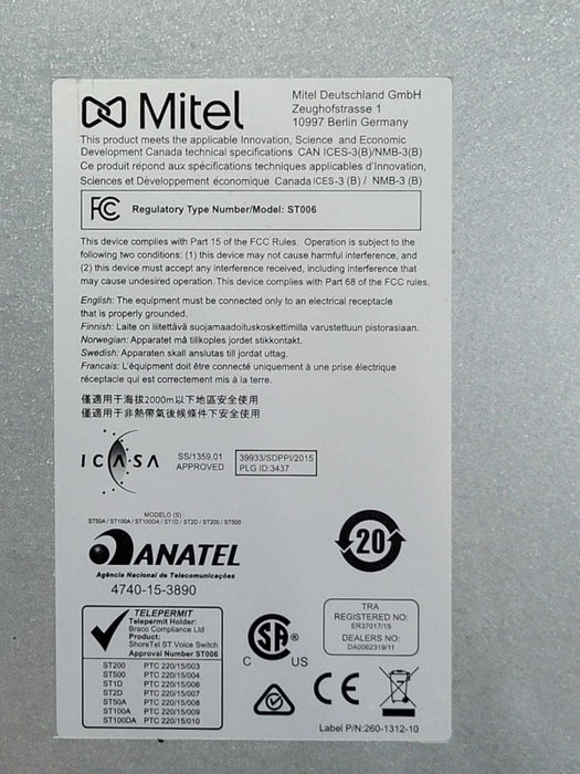 MITEL ST100A VOICE SWITCHER _