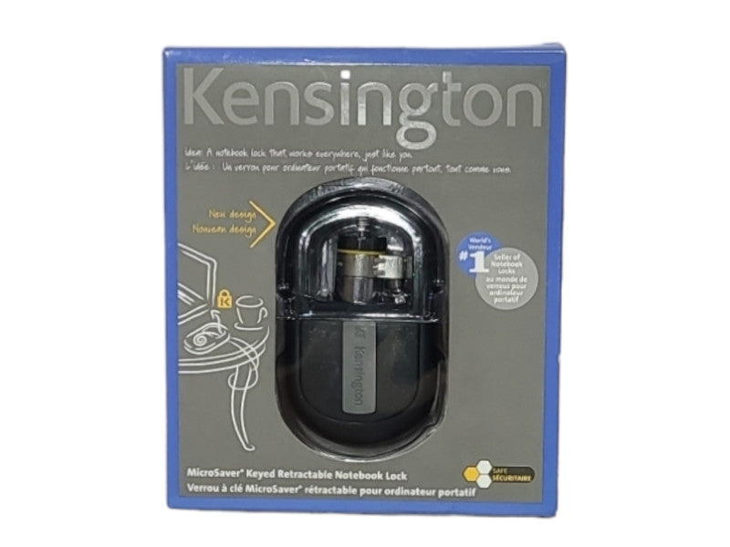 *NEW* KENSINGTON MICROSAVER KEYED RETRACTABLE NOTEBOOK LOCK