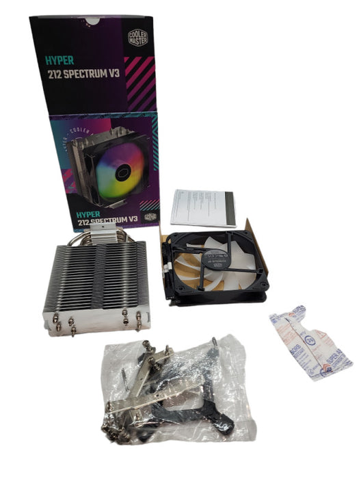 Cooler Master Hyper 212 Spectrum V3 CPU Cooler- Read Description &