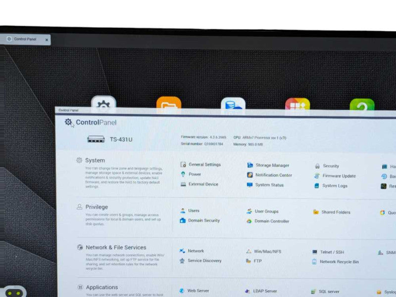 QNAP TS-431U, 4 bay 3.5 inch 1U NAS Please READ  Q-