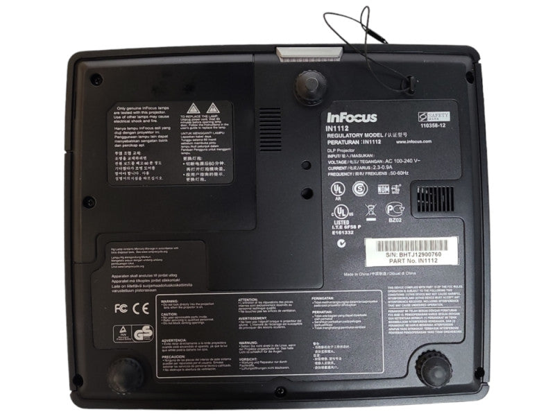 Infocus IN1112 DLP Projector W/Remote, Low Lamp Hour