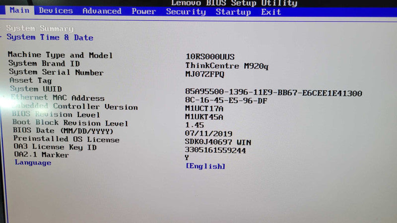 Lenovo ThinkCentre M920q - Core i7-8700T | 16GB RAM | 512GB NVMe | PWR ADPTR Q%