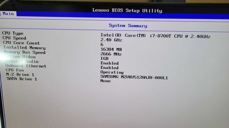 Lenovo ThinkCentre M920q - Core i7-8700T | 16GB RAM | 512GB NVMe | PWR ADPTR Q%