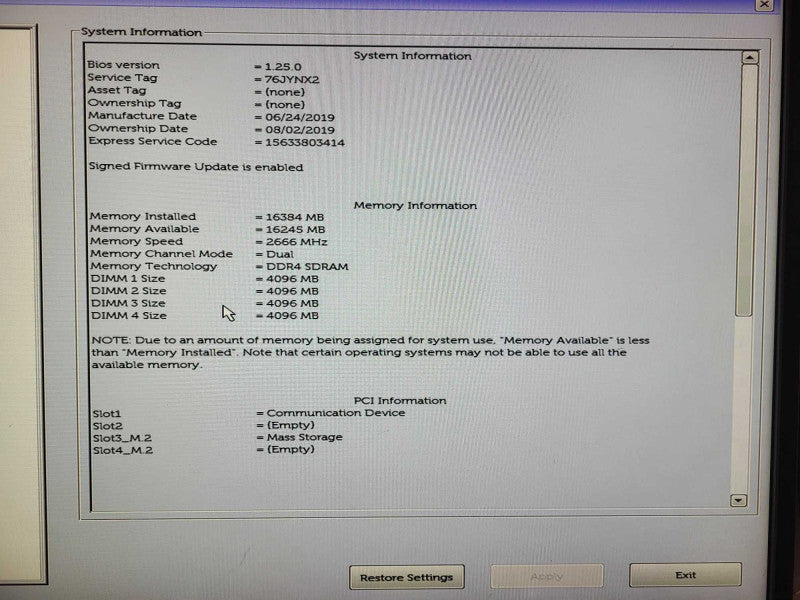 Dell OptiPlex 7060 SFF Intel i7 - 8700 @ 3.20GHz 16GB DDR4 Ram 512GB NVme $