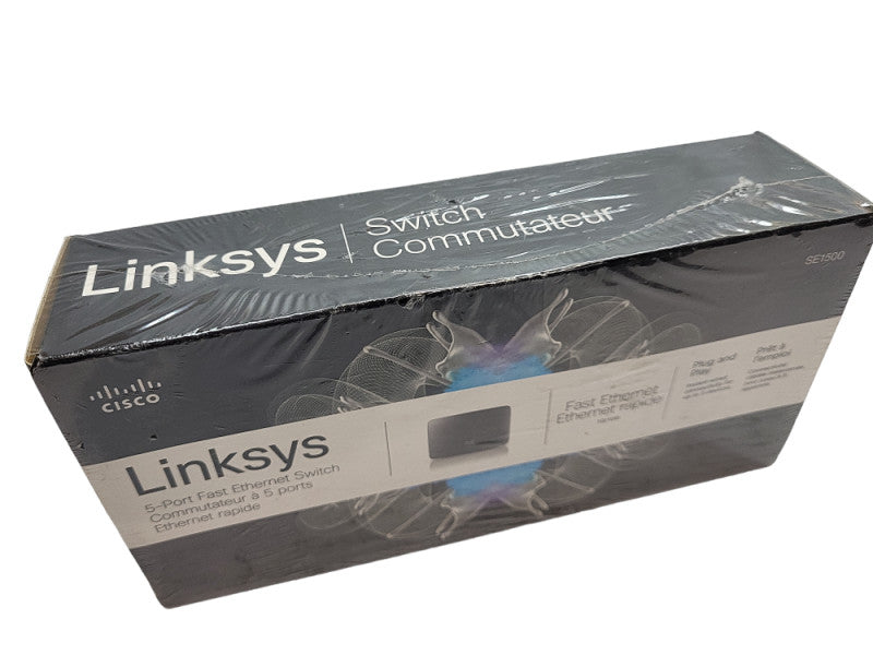 Cisco Linksys Ethernet Switch SE1500 5-Port Fast 10/100 &