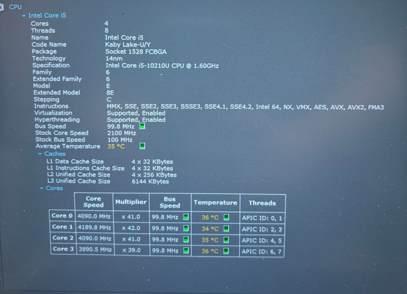 Lenovo ThinkPad T490 Intel Core i5-10210U@1s20RY0001USPF259LMW