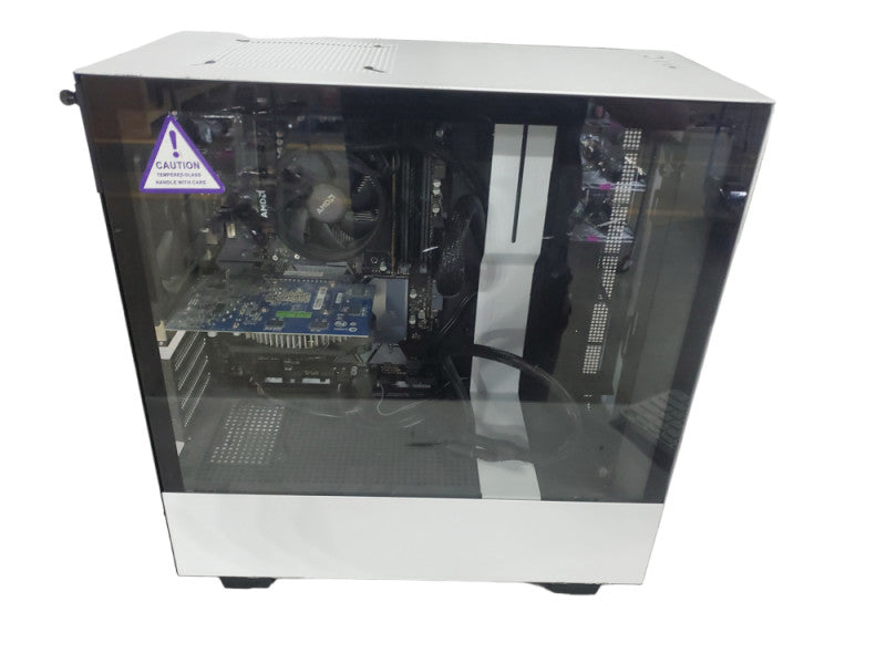 NZXT Glass-Panel Tower, Asus Prime B450-Plus, AMD Ryzen 5 2600, 8GB DDR4 |