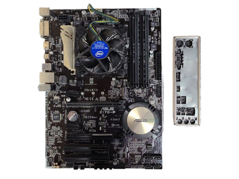 Asus Z170-P Motherboard, DDR4 M.2 With I/O shield & Intel Core i7-6700 3.4GHz