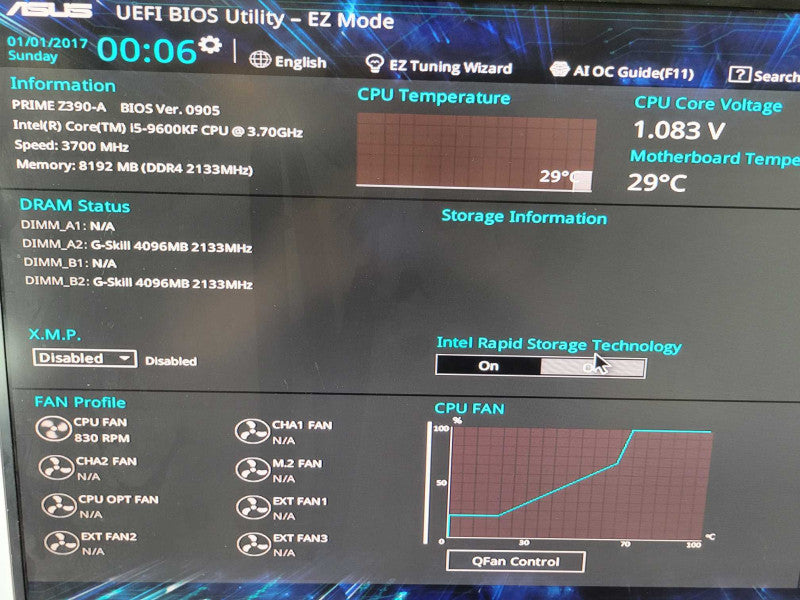 Intel Core i5-9600KF | ASUS PRIME Z390-A | 8GB RAM | I/O Plate  %