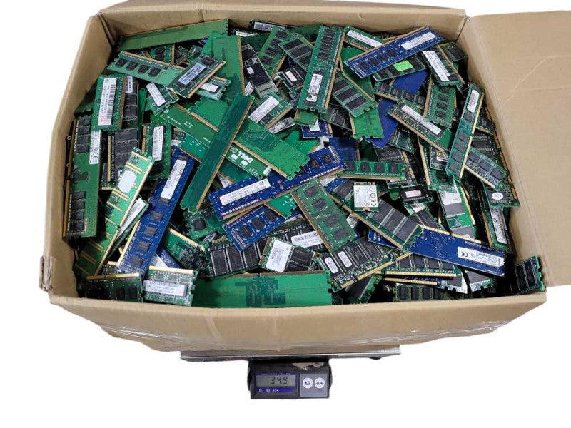 Scrap Non-Heat sink RAM/Memory 77.1lb/34.9KG AS-IS READ $